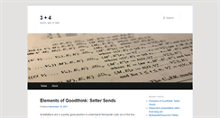 Desktop Screenshot of blog.3plus4.org