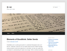 Tablet Screenshot of blog.3plus4.org